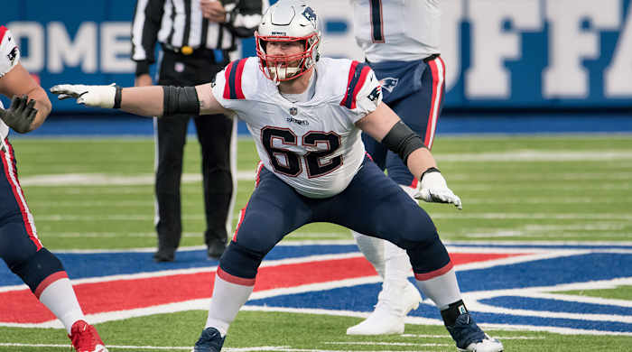 Joe Thuney with the Patriots.